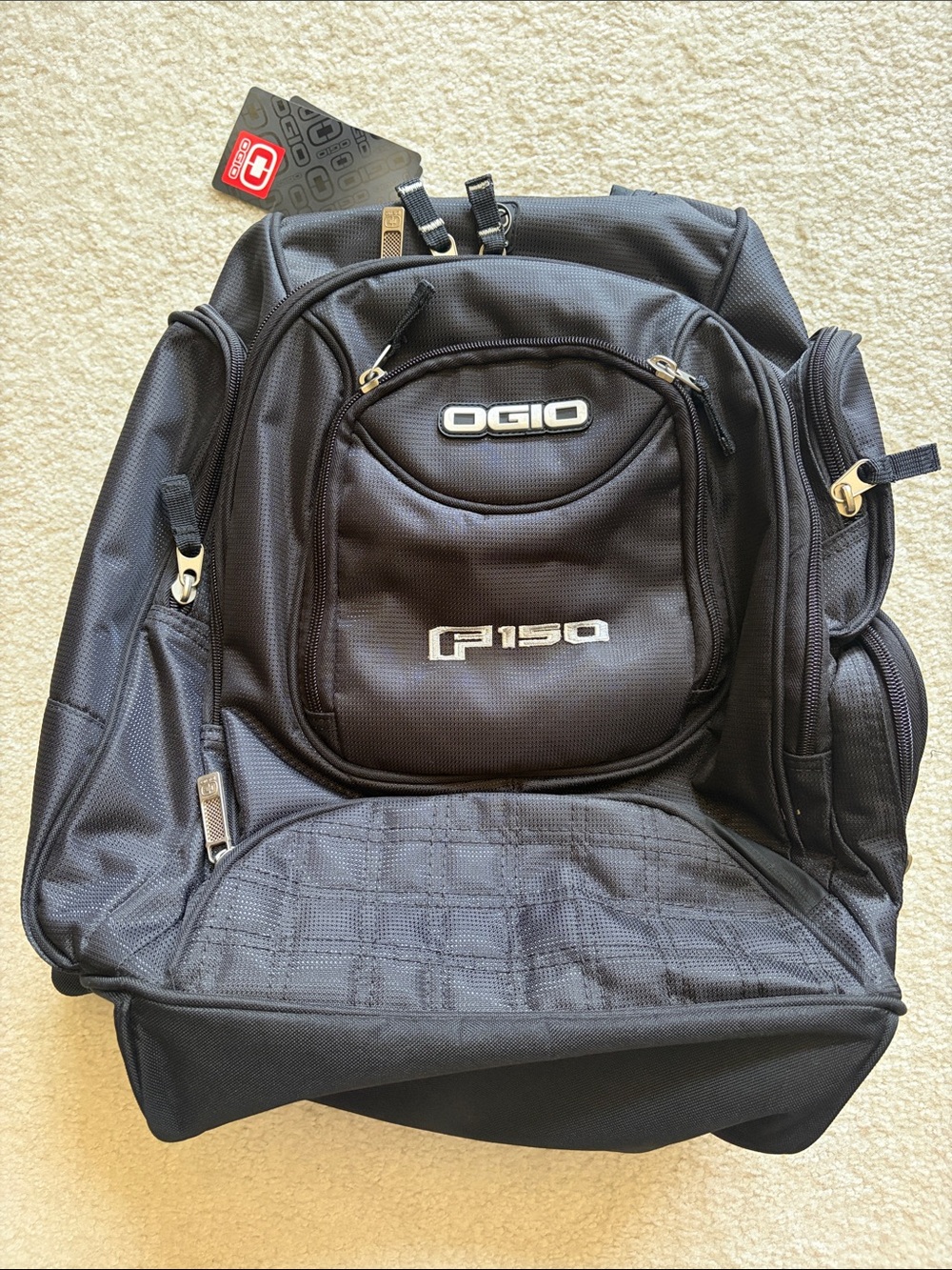 Black OGIO Metro Backpack with F-150 Logo